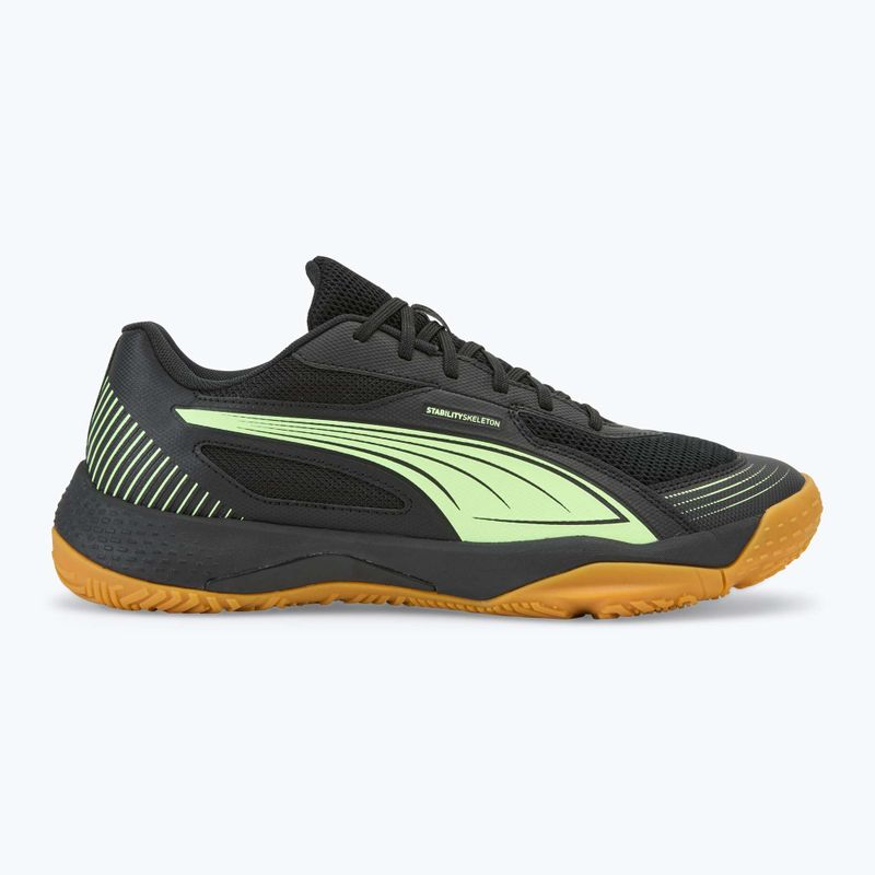 PUMA Solarflash III scarpa sportiva indoor puma nero/mela frizzante 2