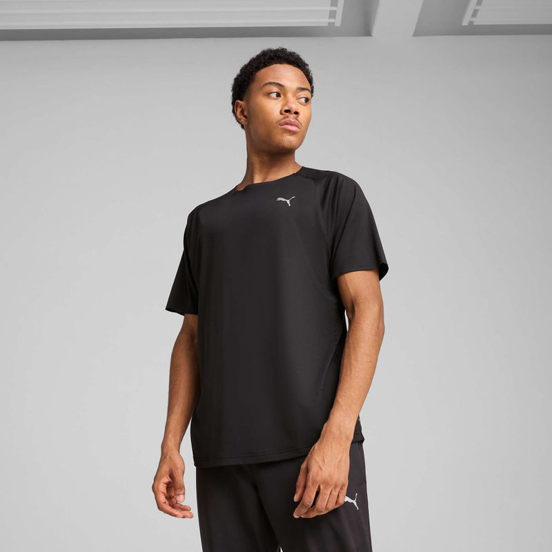 Maglietta da corsa da uomo PUMA Run Cloudspun Tee puma nero 3