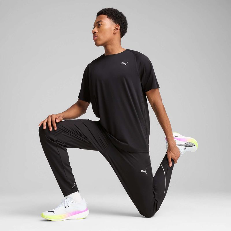 Maglietta da corsa da uomo PUMA Run Cloudspun Tee puma nero 4