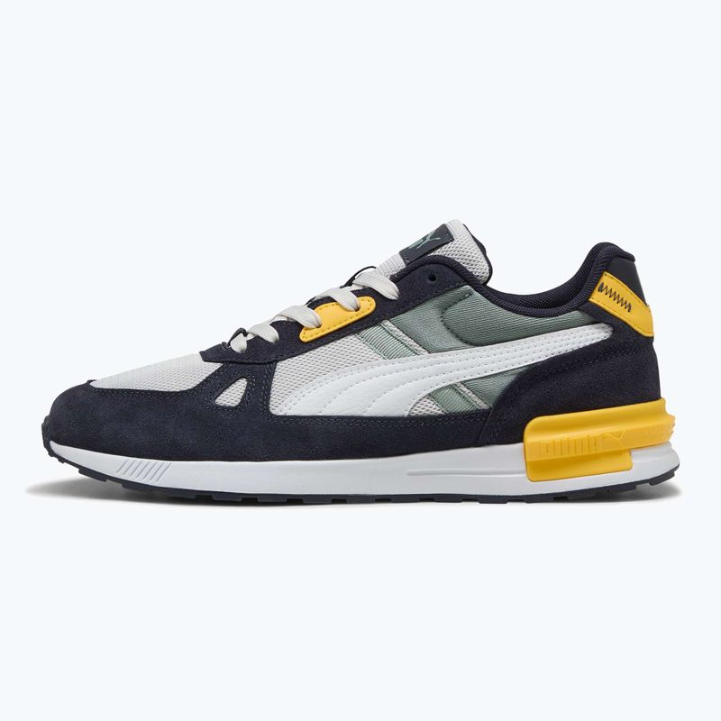 PUMA Graviton Pro scarpe da uomo grigio piuma/puma bianca/nuova marina/verde luna 8