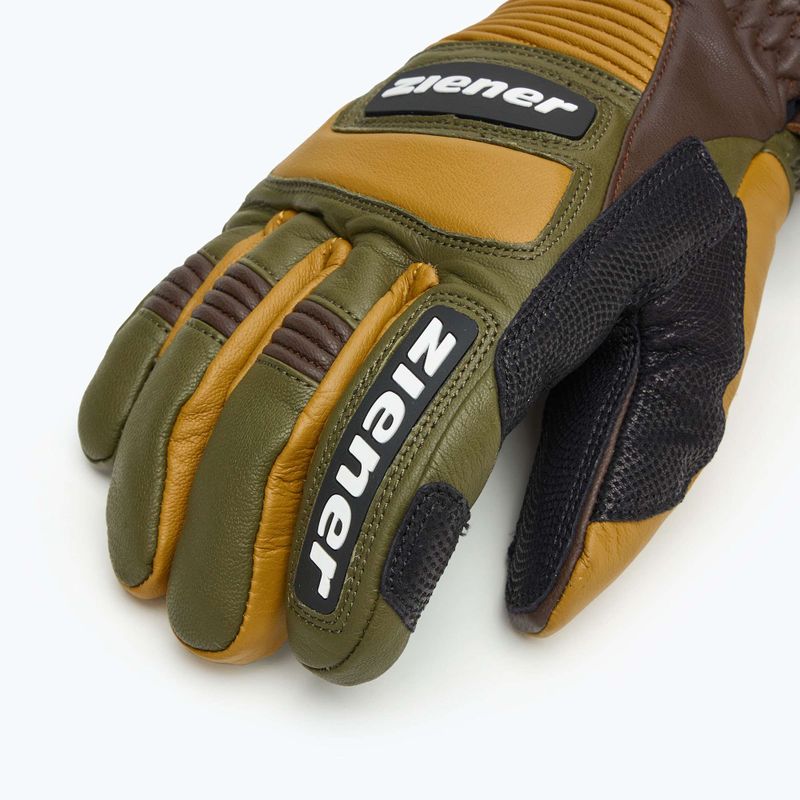 Guanto da sci da uomo ZIENER Guard GTX + Gore Grip PR alpine scuro/marrone 5