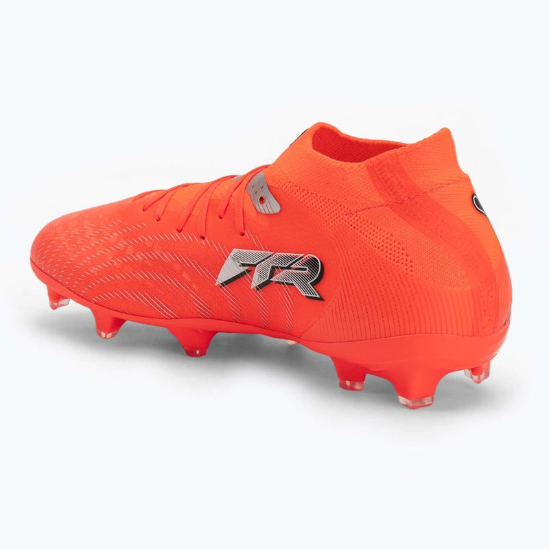 Scarpe da calcio junior PUMA Future 9 Pro FG/AG Jr glowing red/puma white/puma black/puma silver 3