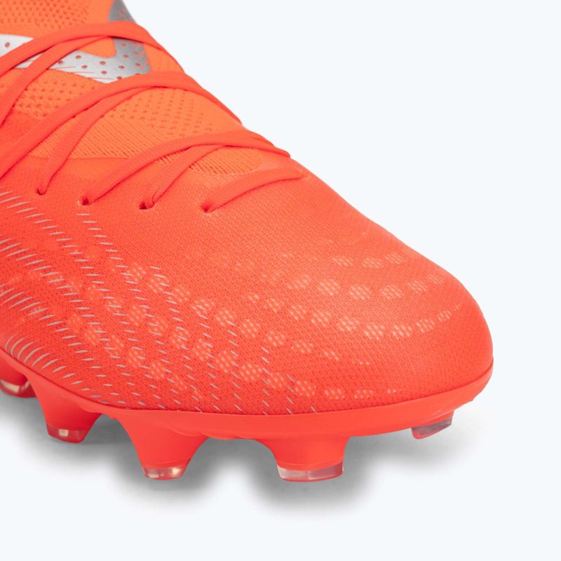Scarpe da calcio junior PUMA Future 9 Pro FG/AG Jr glowing red/puma white/puma black/puma silver 7