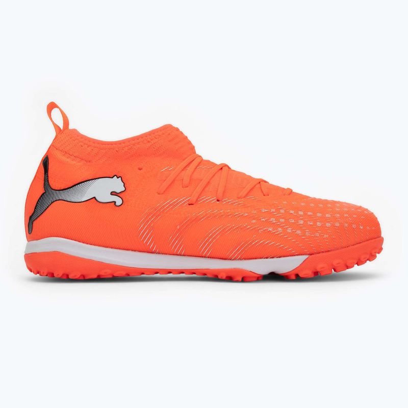 Scarpe da calcio PUMA Future 9 Match TT + Mid Jr glowing red/puma white/puma black/puma silver 2