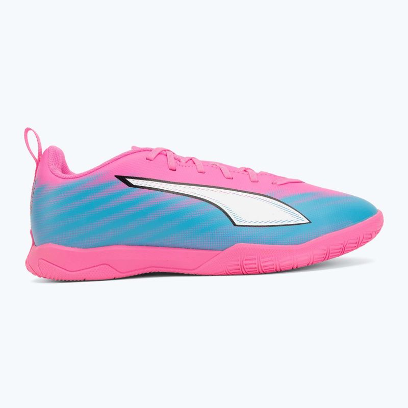 Scarpe da calcio per bambini PUMA Ultra 6 Play It Jr poison pink/puma wht/sun stream/bright aqua/puma blk 2