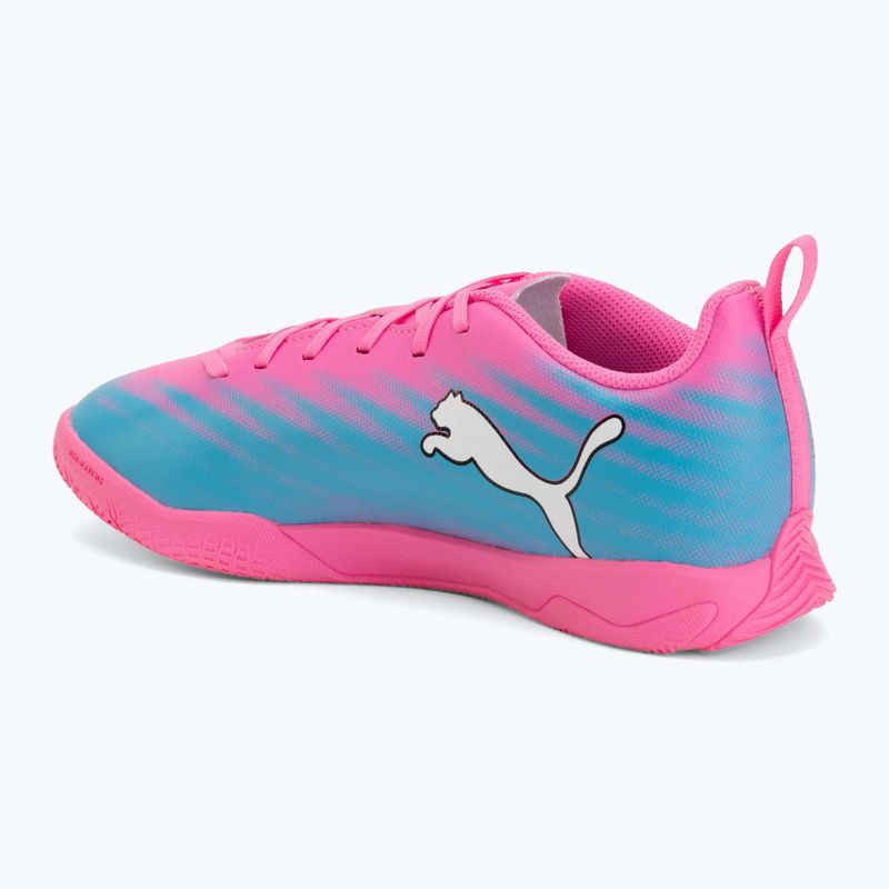 Scarpe da calcio per bambini PUMA Ultra 6 Play It Jr poison pink/puma wht/sun stream/bright aqua/puma blk 3