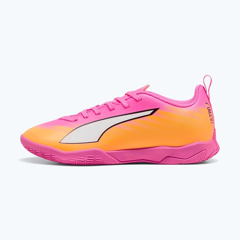 Scarpe da calcio per bambini PUMA Ultra 6 Play It Jr poison pink/puma wht/sun stream/bright aqua/puma blk 9