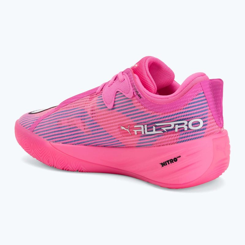 Scarpe da basket PUMA All-Pro NITRO 2 Showtime poison pink/bright aqua/lime squeeze 3
