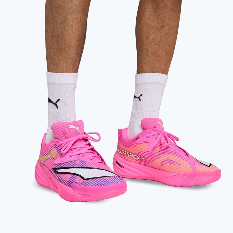 Scarpe da basket PUMA All-Pro NITRO 2 Showtime poison pink/bright aqua/lime squeeze 13
