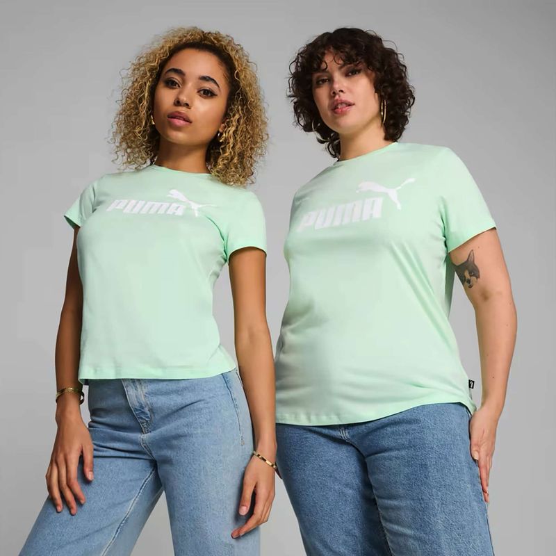 Maglietta donna PUMA ESS Logo menta fresca 3