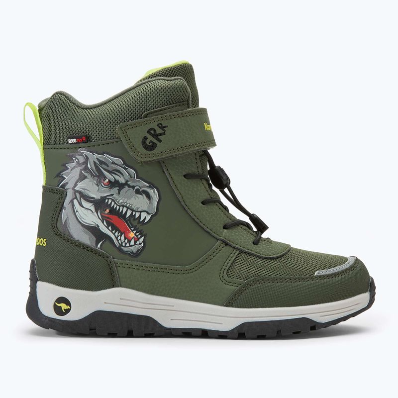 KangaROOS K-MJ Edison EV RTX SL oliva / limetta dino junior stivali da neve 2