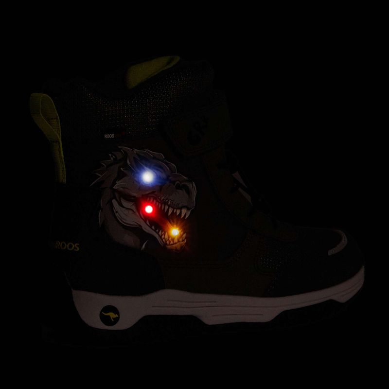 KangaROOS K-MJ Edison EV RTX SL oliva / limetta dino junior stivali da neve 8