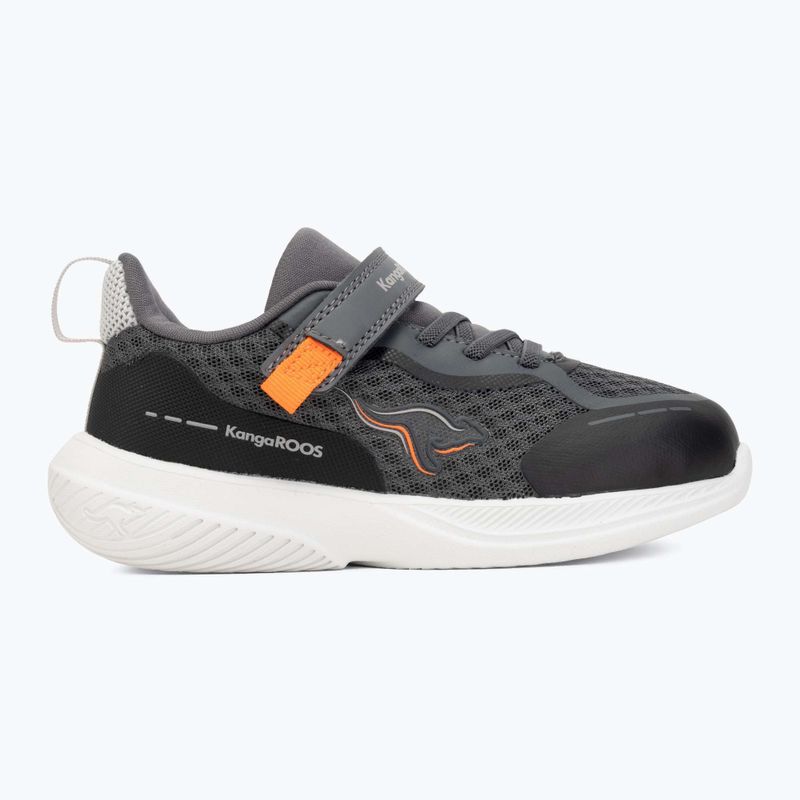 Scarpe per bambini KangaROOS K-RDI Pebble EV steel grey/neon orange 2