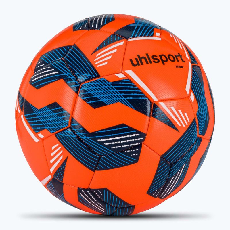 Squadra di calcio uhlsport fluo arancione / marina / bianco dimensioni 5 2