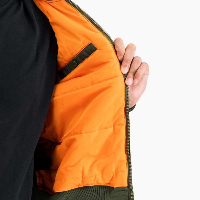 Alpha Industries MA-1 VF 59 Vintage Fit Bomber giacca da uomo verde scuro 5