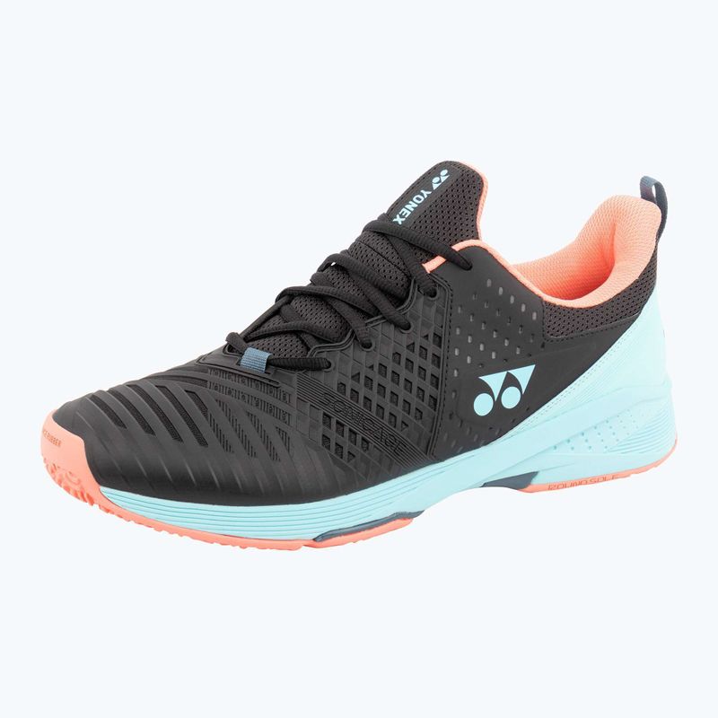 Scarpe da tennis da uomo YONEX Sonicage 3 CL nero/azzurro 9