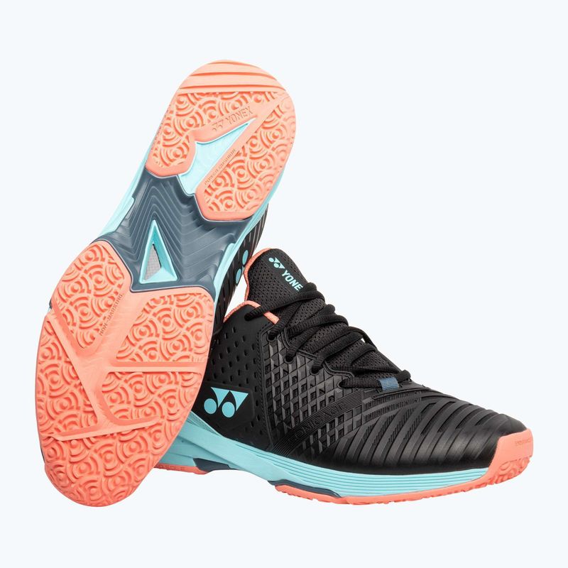 Scarpe da tennis da uomo YONEX Sonicage 3 CL nero/azzurro 12