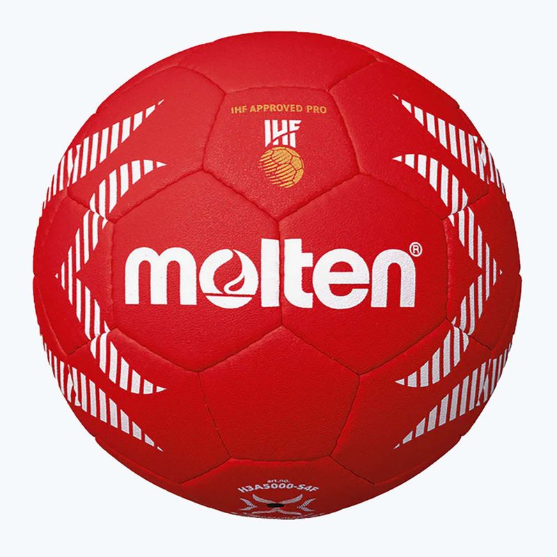 Pallamano Molten H2A5000-S4F IHF OFFICIAL BALL PARIS 2024 rosso taglia 2 2