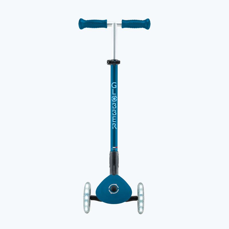 Globber Primo pieghevole Plus Lights triciclo scooter blu benzina per bambini 4
