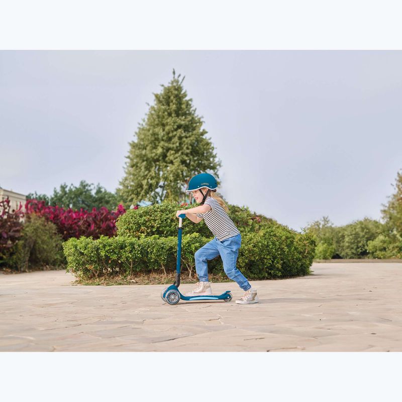 Globber Primo pieghevole Plus Lights triciclo scooter blu benzina per bambini 11