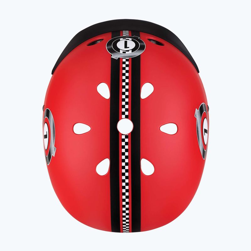 Casco per bambini Globber Elite Lights new red racing 6