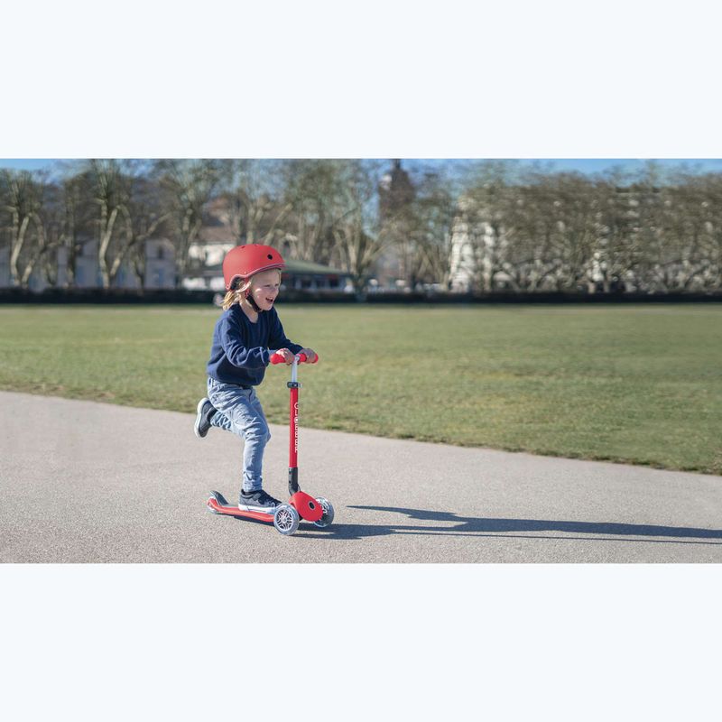 Casco per bambini Globber Elite Lights new red racing 9