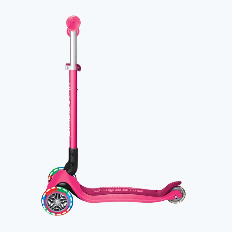 Monopattino a tre ruote per bambini Globber Primo Foldable Lights fuchsia 2