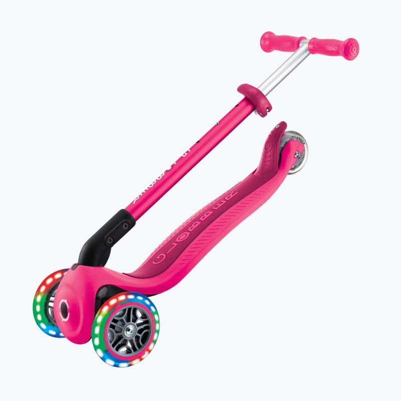 Monopattino a tre ruote per bambini Globber Primo Foldable Lights fuchsia 7
