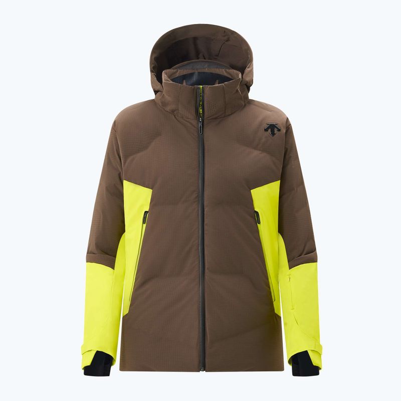 Giacca da sci Descente Hybrid Rip Down da uomo giallo gigante 11