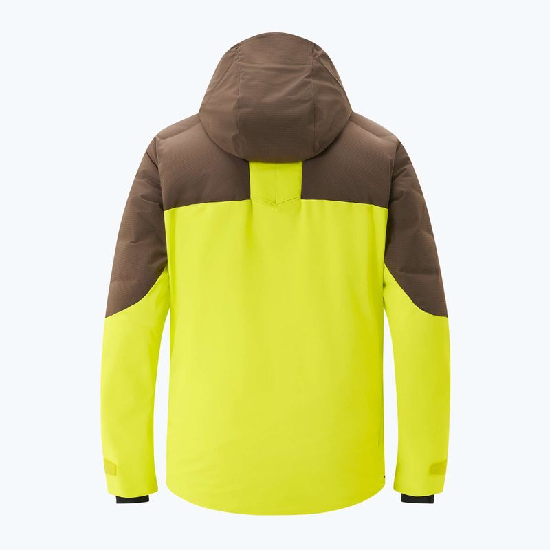 Giacca da sci Descente Hybrid Rip Down da uomo giallo gigante 12