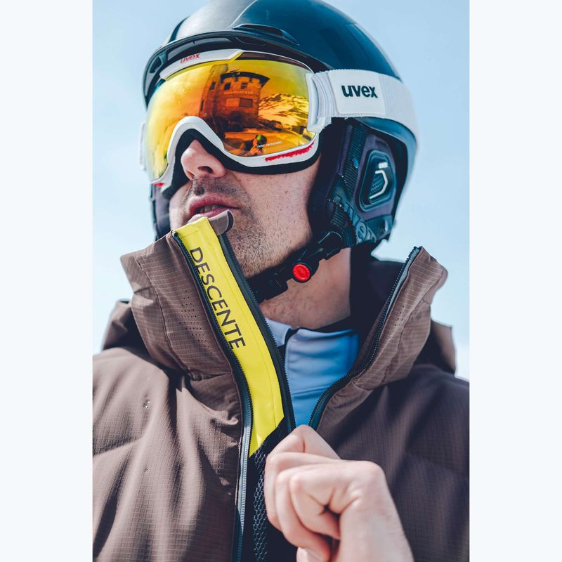 Giacca da sci Descente Hybrid Rip Down da uomo giallo gigante 13