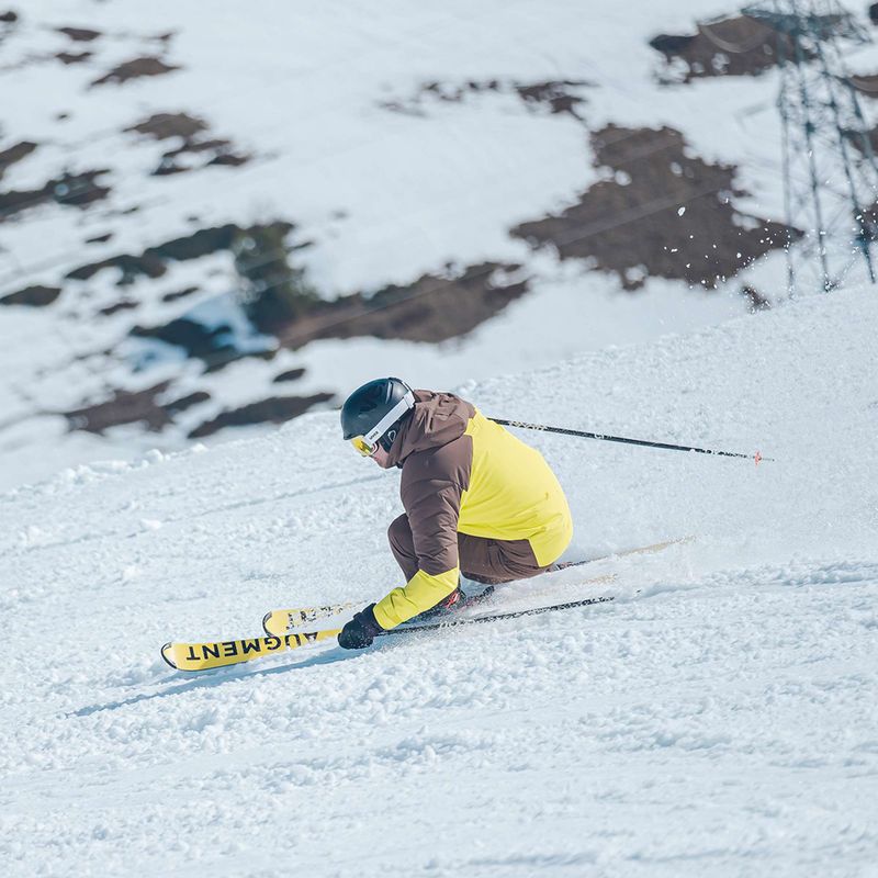 Giacca da sci Descente Hybrid Rip Down da uomo giallo gigante 15