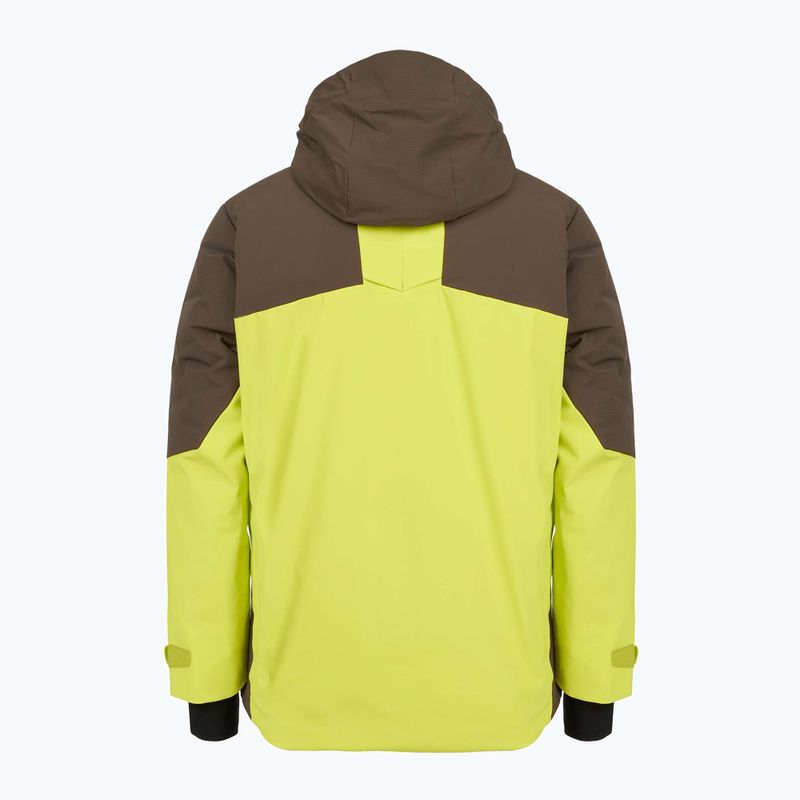 Giacca da sci Descente Hybrid Rip Down da uomo giallo gigante 2