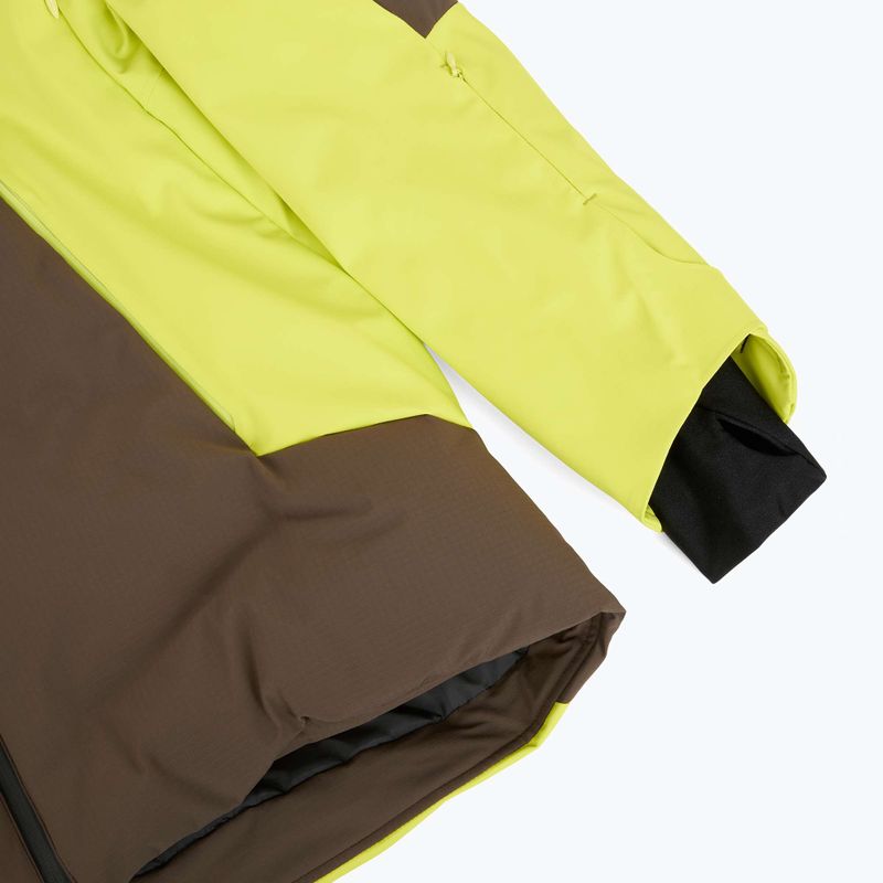 Giacca da sci Descente Hybrid Rip Down da uomo giallo gigante 3