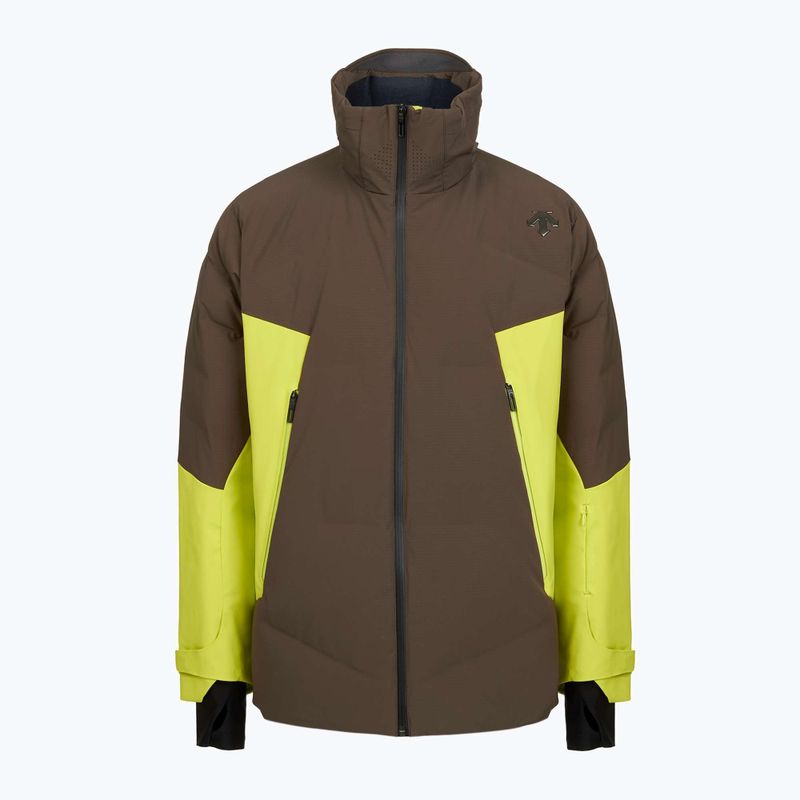 Giacca da sci Descente Hybrid Rip Down da uomo giallo gigante 9