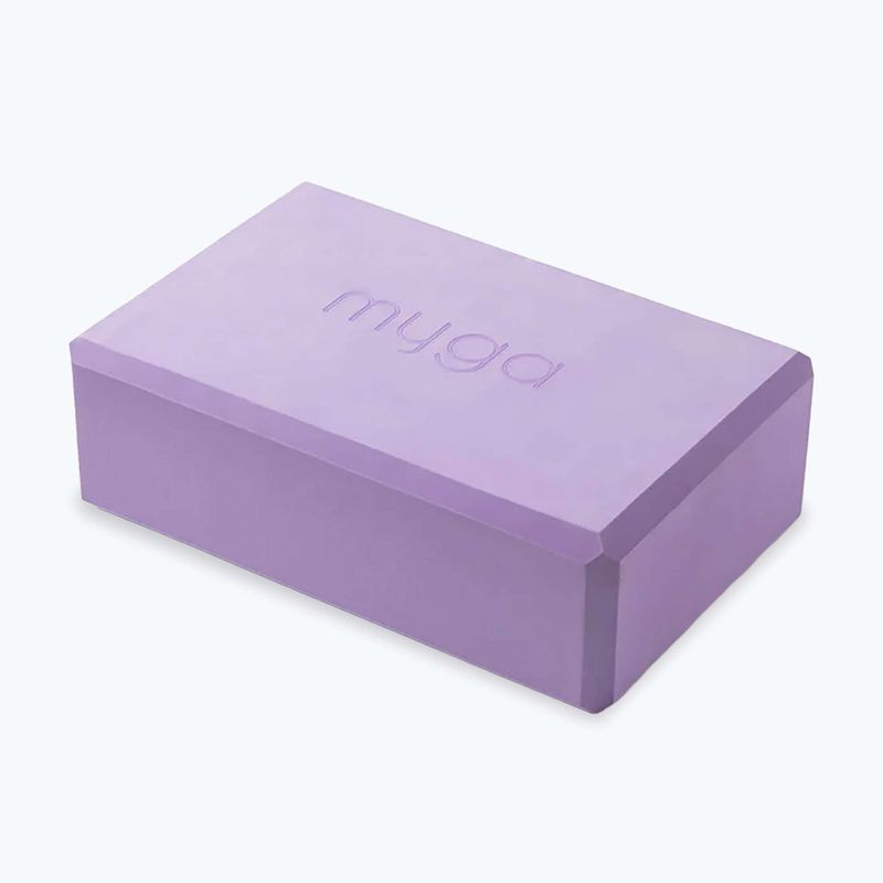 Set yoga Myga Chakra Yoga Set mat + block + purple strap 7