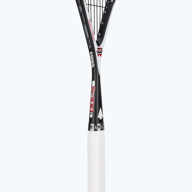 Racchetta da squash Karakal S-100 FF 2.1 bianco 4