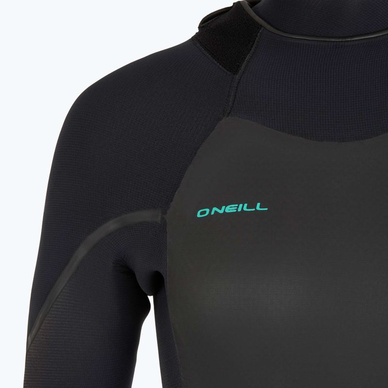 O'Neill Psycho Tech 5/4+ Back Zip Foam Full nero da donna 4