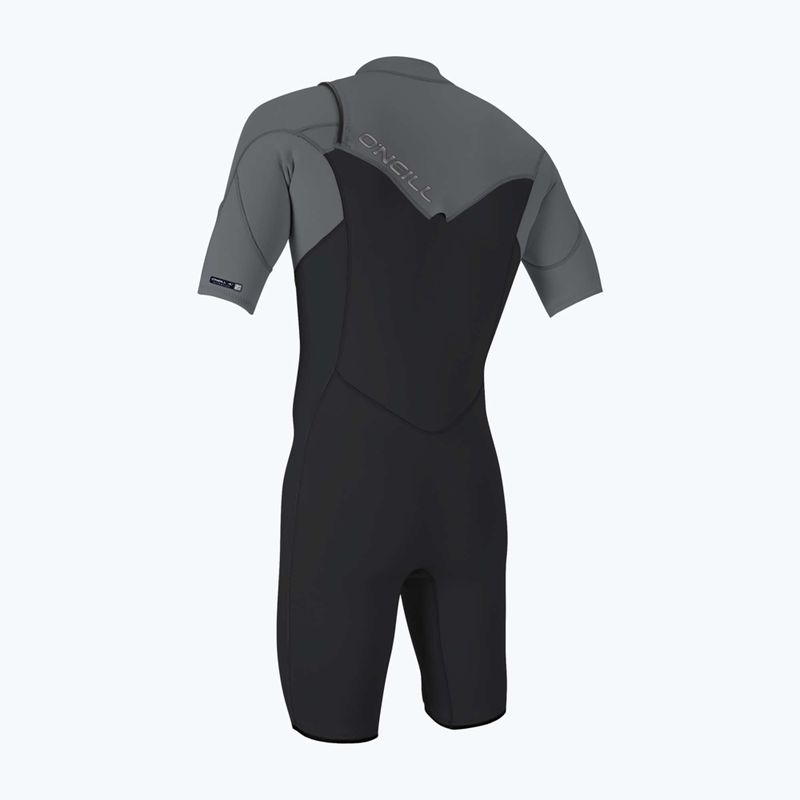 Muta da nuoto uomo O'Neill Hammer 2mm Chest Zip SS Spring IS6 tempered steel/smoke/smoke 2