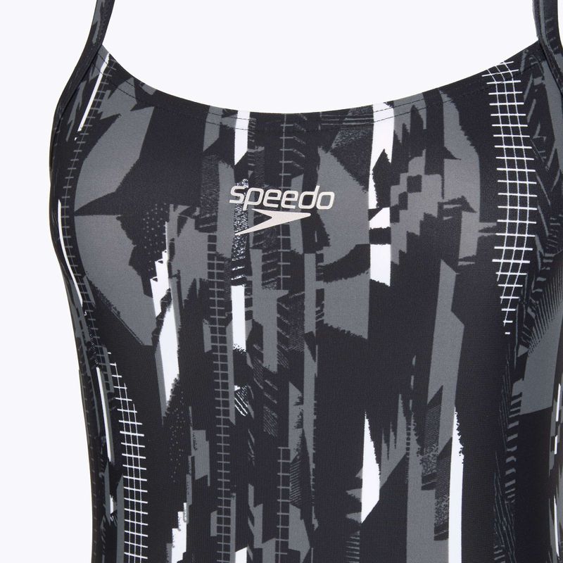 Speedo costume da bagno intero donna Allover Rippleback nero 3