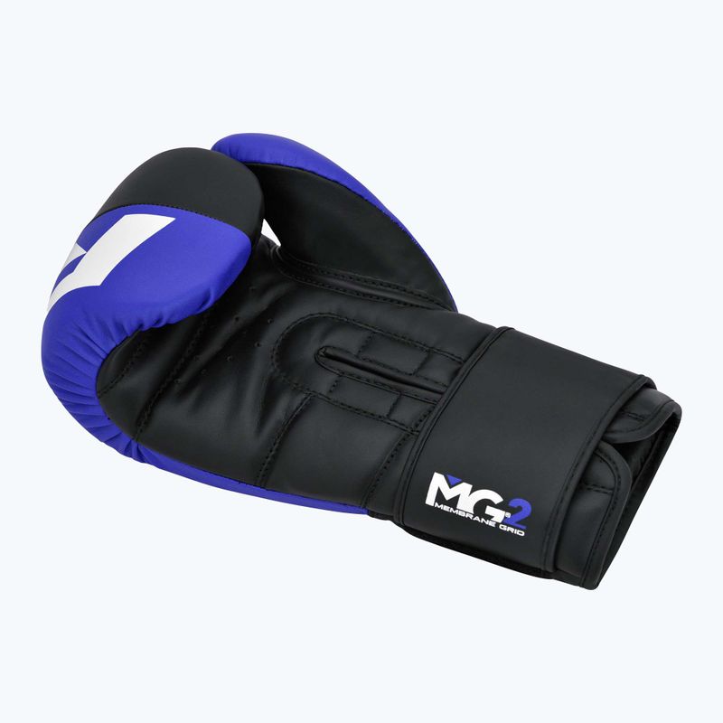 Guanti da boxe RDX REX F4 blu/nero 4