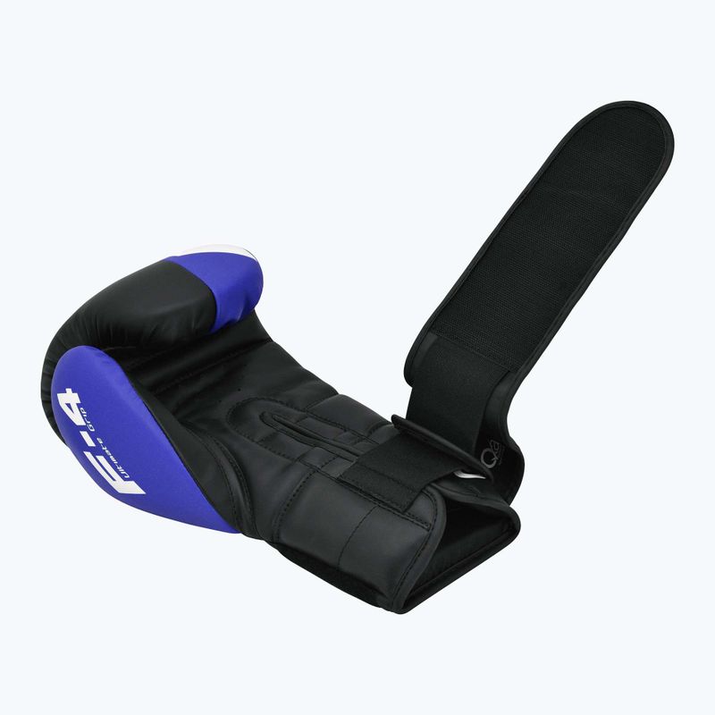 Guanti da boxe RDX REX F4 blu/nero 5