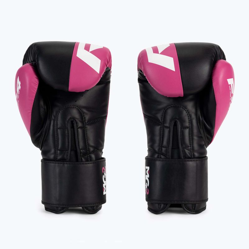 Guanti da boxe RDX REX F4 rosa/nero 3