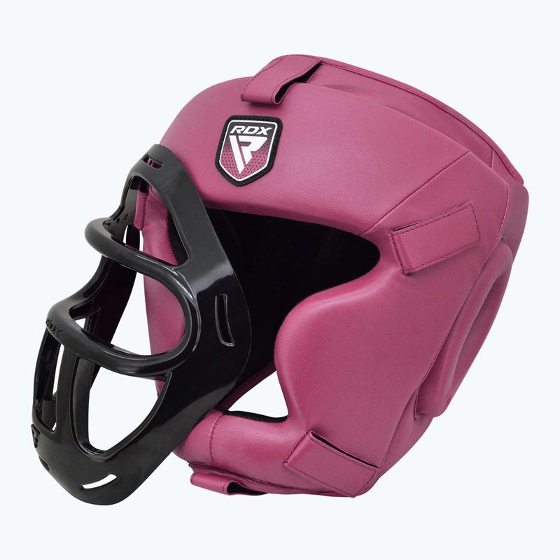 Casco da boxe RDX Guard Grill T1 rosa 3