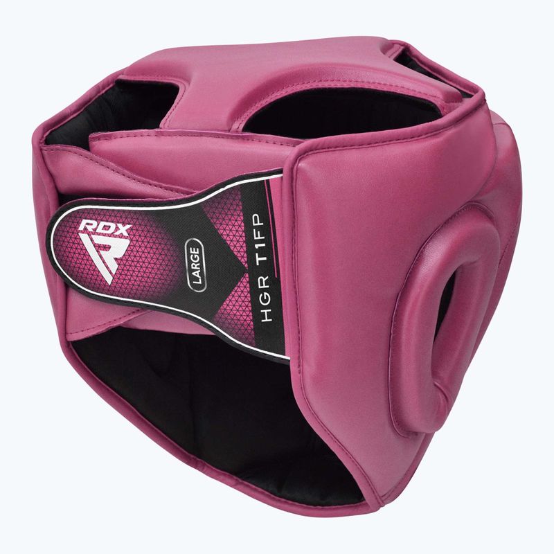 Casco da boxe RDX Guard Grill T1 rosa 5
