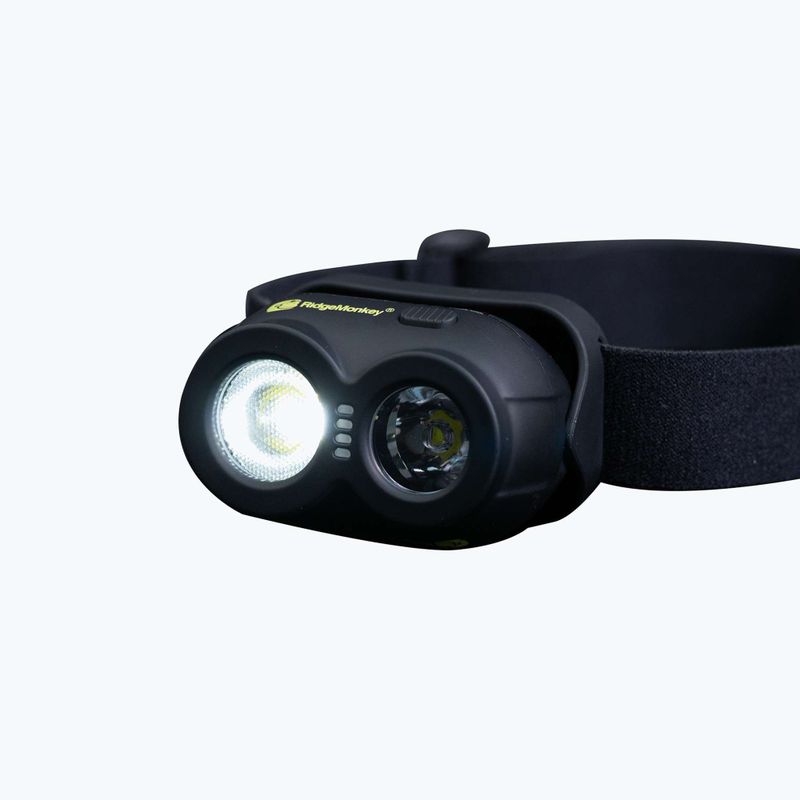 RidgeMonkey VRH150X Torcia frontale ricaricabile USB nero RM HT150X torcia frontale 2
