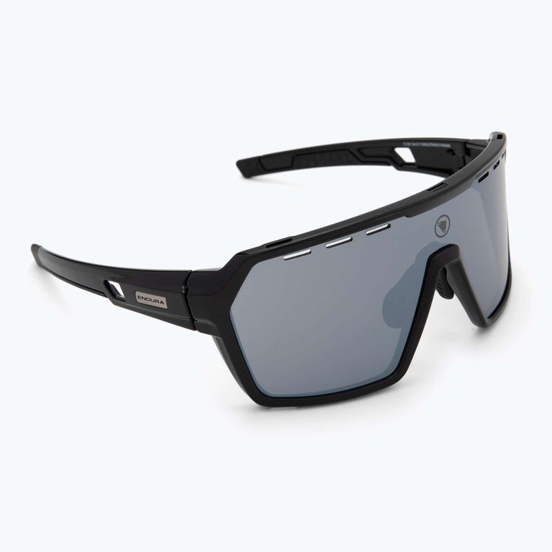 Occhiali da sole Endura Singletrack nero/platino revo smoke/argento chiaro flash mirror 2