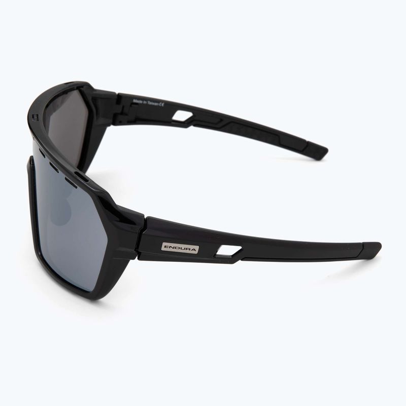 Occhiali da sole Endura Singletrack nero/platino revo smoke/argento chiaro flash mirror 5
