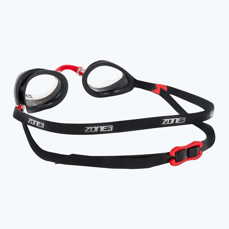 Occhiali da nuoto ZONE3 Volare Streamline Racing nero/rosso 4