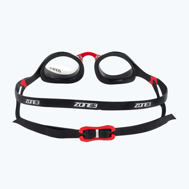 Occhiali da nuoto ZONE3 Volare Streamline Racing nero/rosso 5